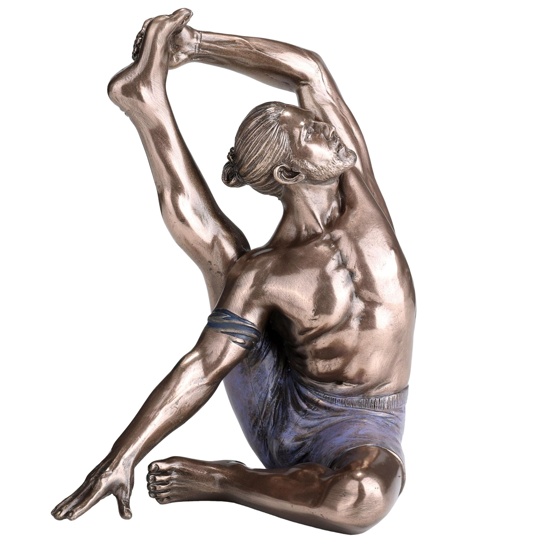 Amazon.com: Veronese Design Yoga Male Sundial Pose Cold Cast Resin